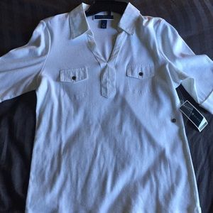 Karen Scott White Blouse